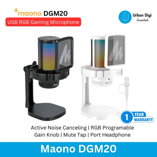 Maono DGM20 GamerWave - Condenser USB Gaming RGB Microphone