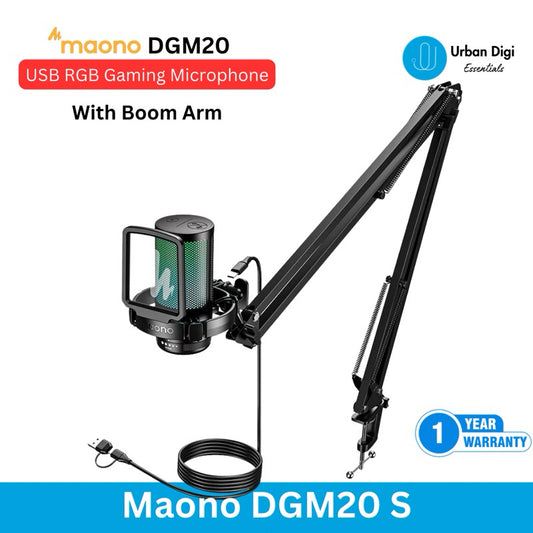 Maono GamerWave DGM20S - USB Condenser RGB Gaming Microphone