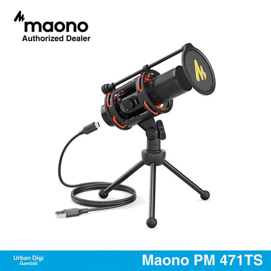 Maono PM471 TS - USB Microphone High Quality untuk Podcast/Live 192Khz/24bit