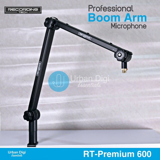 Recording Tech RT Premium 600 - Boom Arm Microphone / Stand Microphone Meja Professional