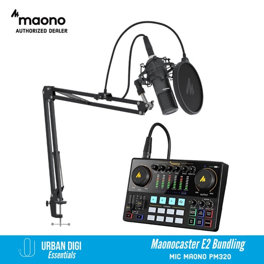 Paket Podcast dan Home Recording - Maonocaster E2 bundling mic Maono PM320