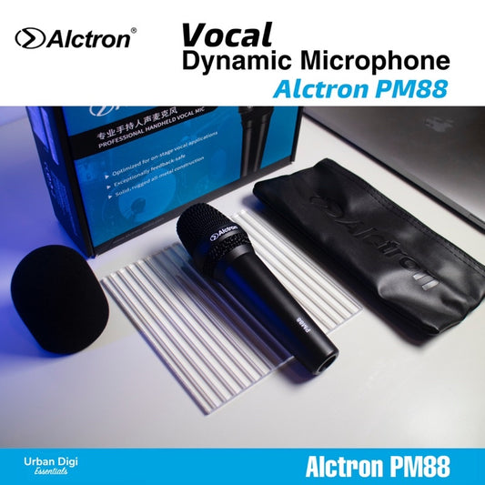Alctron PM88 - Dynamic Vocal Microphone / Mic Vocal Untuk Live / Streaming / Recording