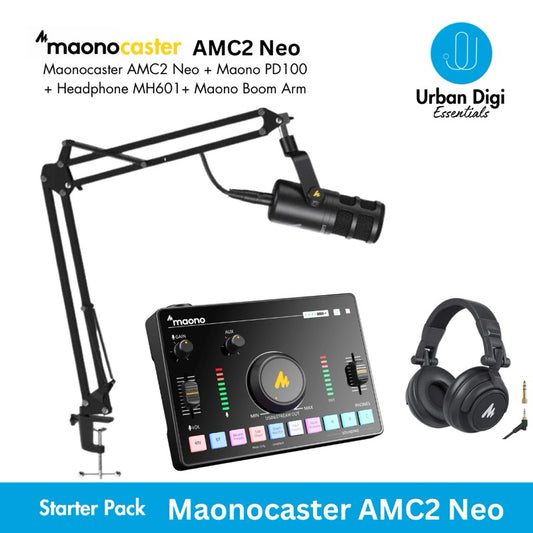 Paket Live Streaming Maonocaster AMC2 Neo + Mic Maono PD100 + Headphone Maono MH601