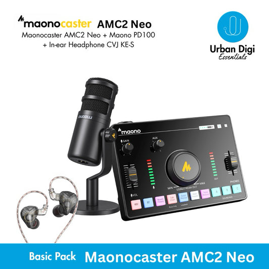 Maono Maonocaster AMC2 Neo - Paket Soundcard Buat Live Streaming/Podcast/Recorsing/Cover Lagu/Karaoke