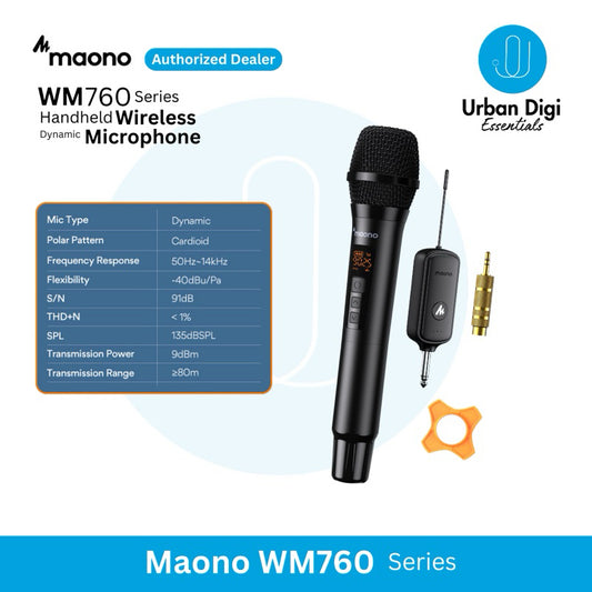 Maono WM760 Series - Wireless Handheld Dynamic Microphone