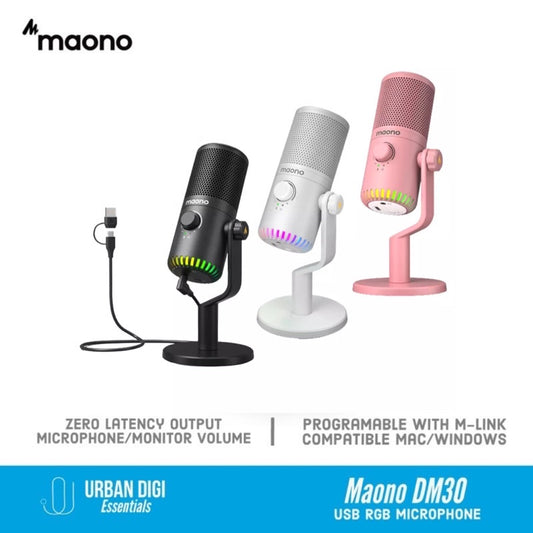Mic Maono DM30 Microphone for Gaming Recording Podcasting Live Streaming