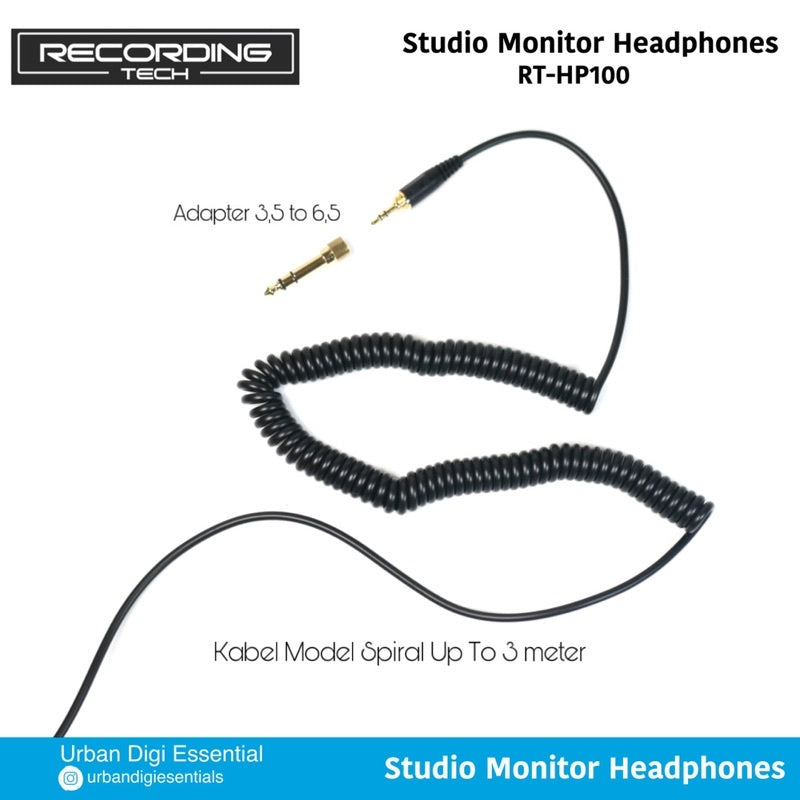 Media Recording Tech RT-HP100 Studio Monitor Headphones