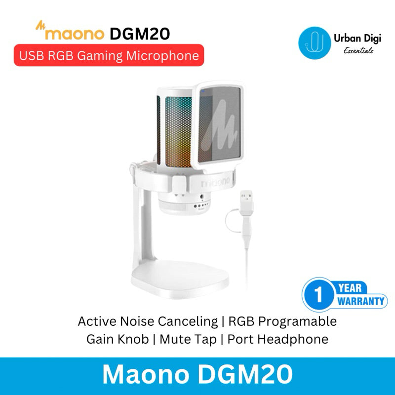 Maono DGM20 GamerWave - Condenser USB Gaming RGB Microphone