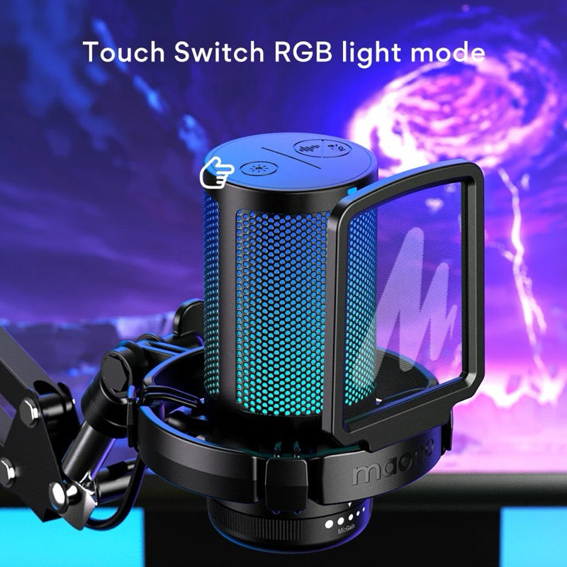 Maono GamerWave DGM20S - USB Condenser RGB Gaming Microphone