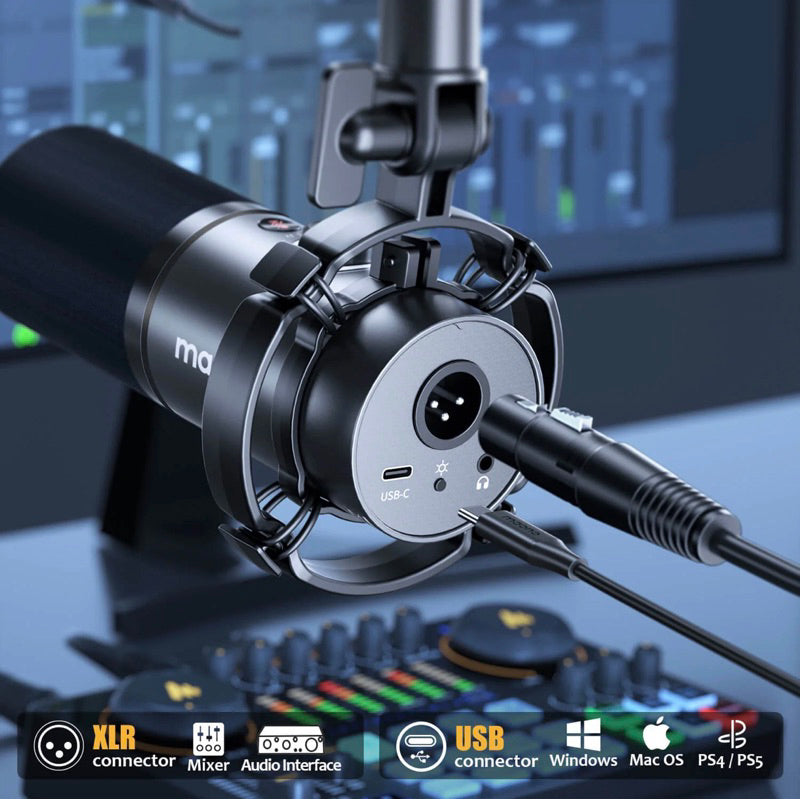 Maonocaster AME2 Pro + Maono PD200X Bundling Package untuk Podcast/Recording/Live Streaming/Voice Over/Gaming/Music Cover