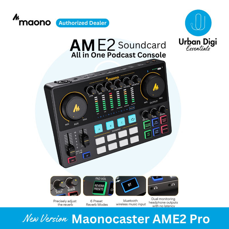 Maonocaster AME2 Pro + Maono PD400X Bundling Package untuk Podcast/Recording/Live Streaming/Voic Over/Gaming