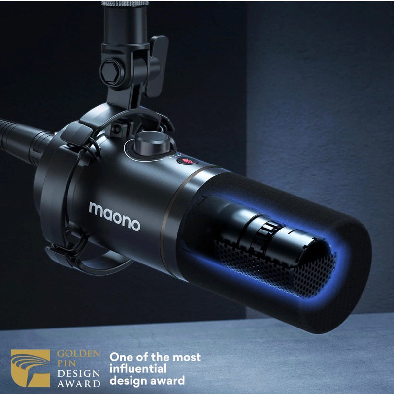 Maono PD200X - USB and XLR Dynamic Microphone Untuk Podcast Gaming Live Streaming Home Recording