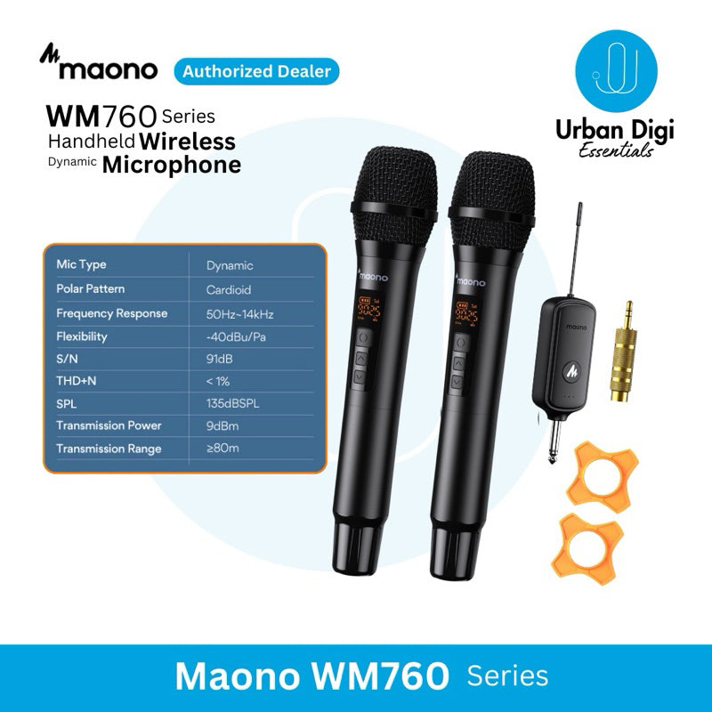 Maono WM760 Series - Wireless Handheld Dynamic Microphone