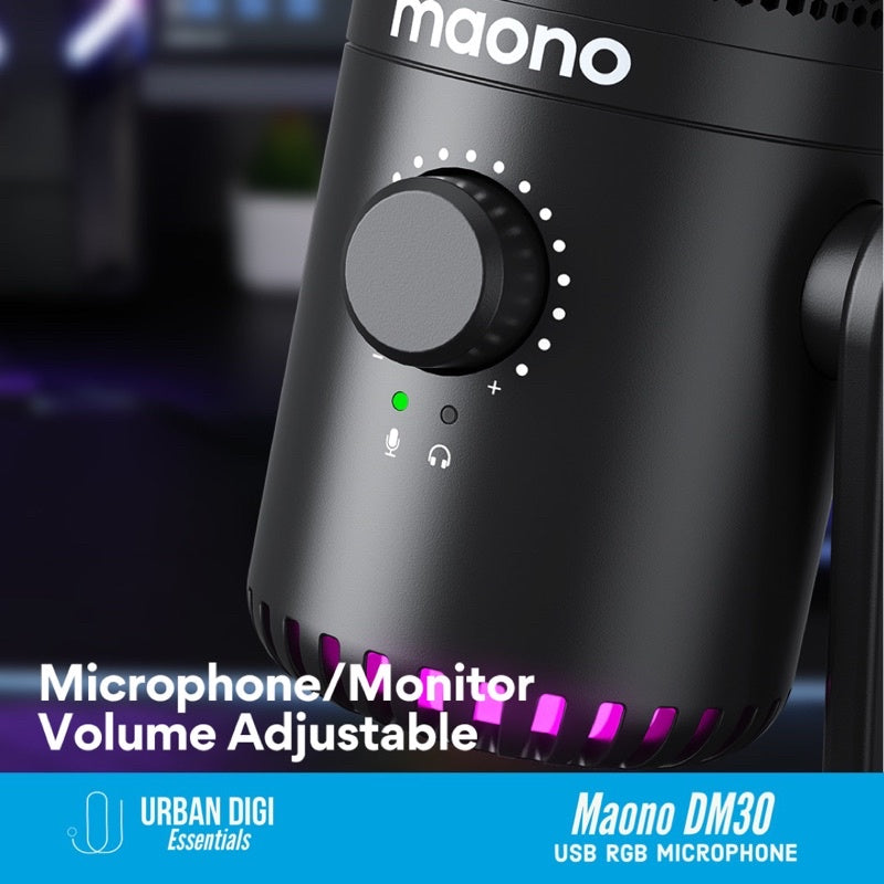 Mic Maono DM30 Microphone for Gaming Recording Podcasting Live Streaming