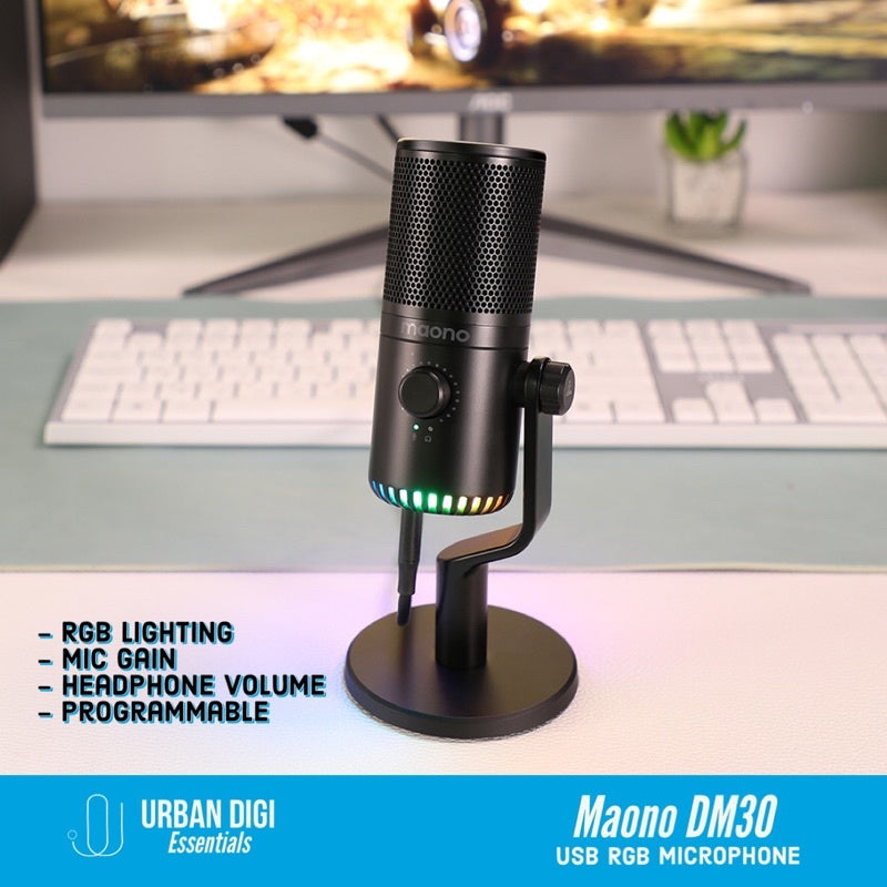 Mic Maono DM30 Microphone for Gaming Recording Podcasting Live Streaming