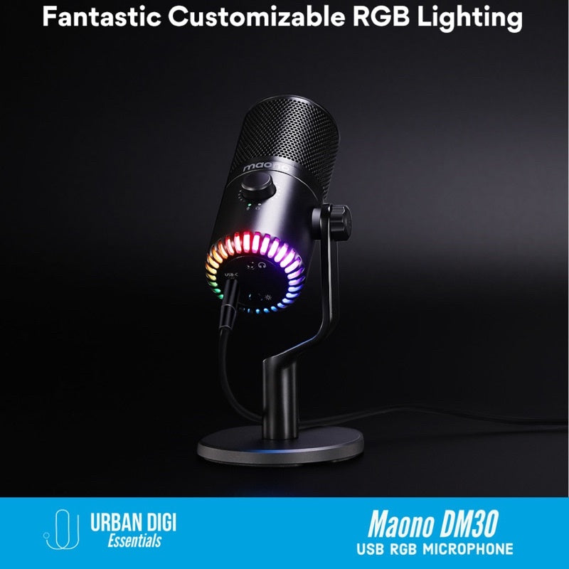 Mic Maono DM30 Microphone for Gaming Recording Podcasting Live Streaming